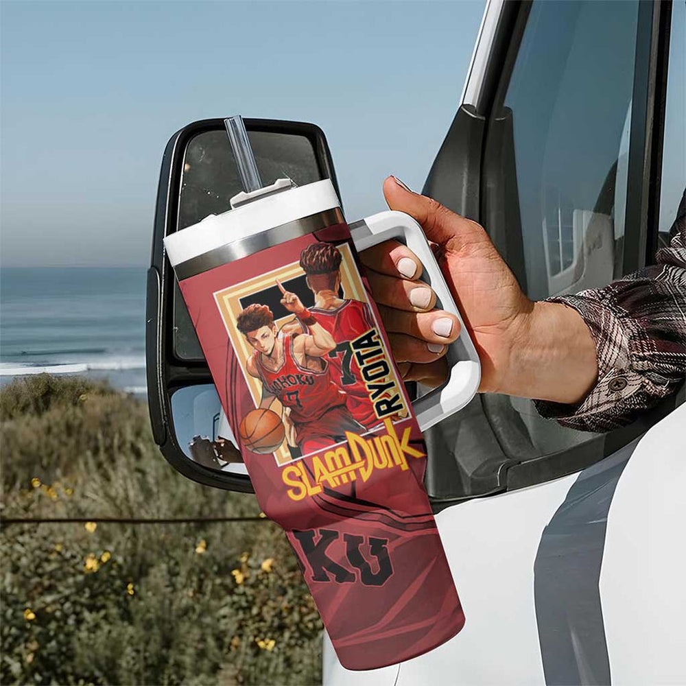 Ryota Miyagi Slam Dunk Tumbler With Handle Japan Anime Style TS04 Ryota Miyagi Slam Dunk Tumbler With Handle Japan Anime Style TS04