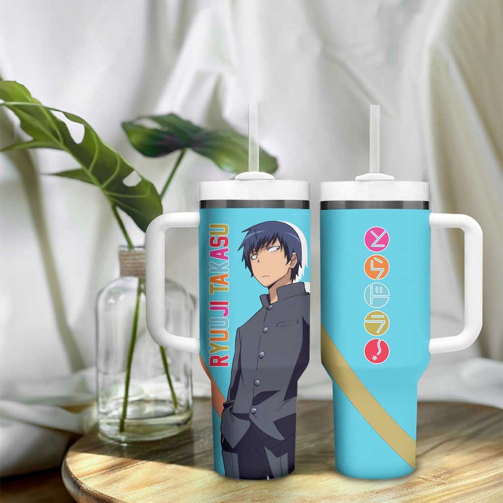 Ryuuji Takasu - Toradora Tumbler With Handle Anime Style TS04 Ryuuji Takasu - Toradora Tumbler With Handle Anime Style TS04