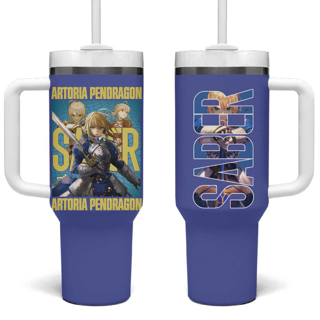 Saber Fate Stay Night Unlimited Blade Works Tumbler With Handle Anime Style TS04