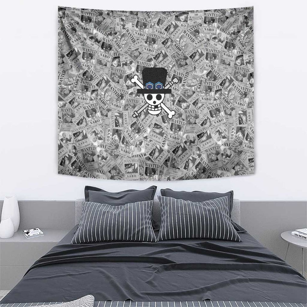 Sabo Wanted - One Piece Tapestry Anime Style TS04 Sabo Wanted - One Piece Tapestry Anime Style TS04