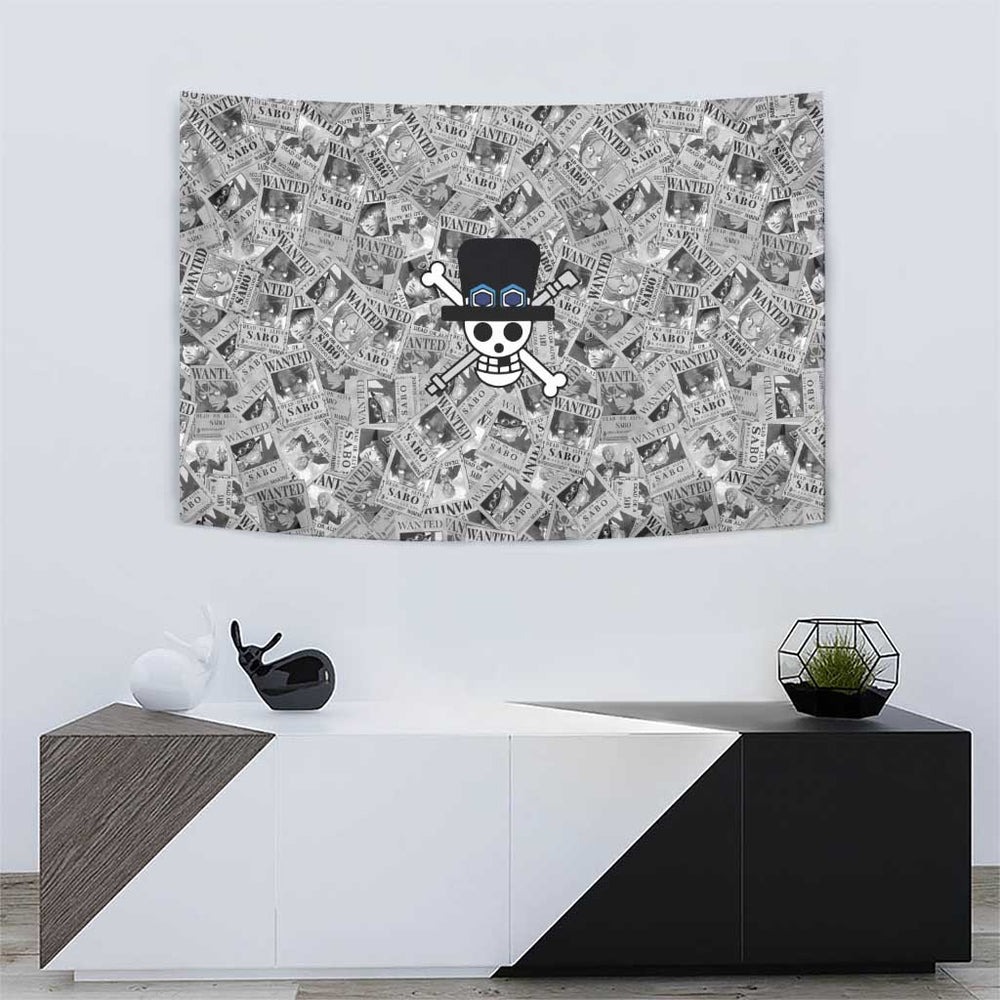 Sabo Wanted - One Piece Tapestry Anime Style TS04 Sabo Wanted - One Piece Tapestry Anime Style TS04
