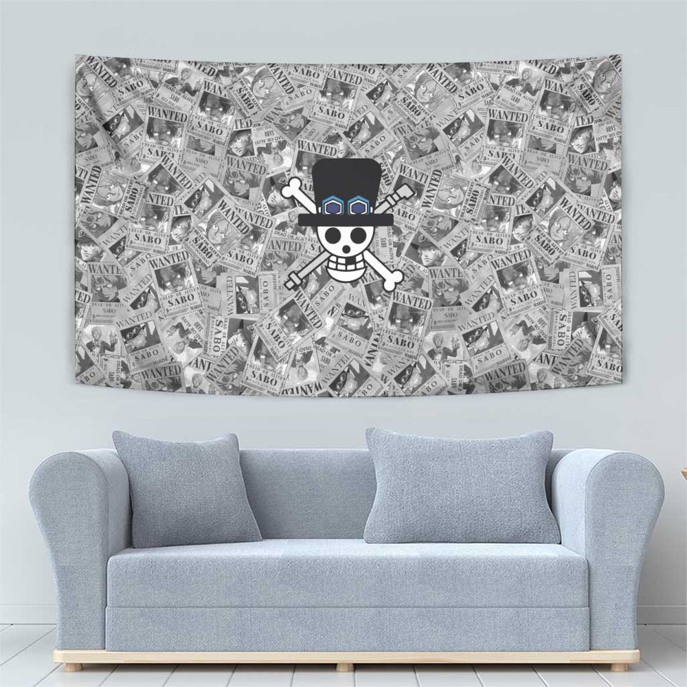 Sabo Wanted - One Piece Tapestry Anime Style TS04 Sabo Wanted - One Piece Tapestry Anime Style TS04