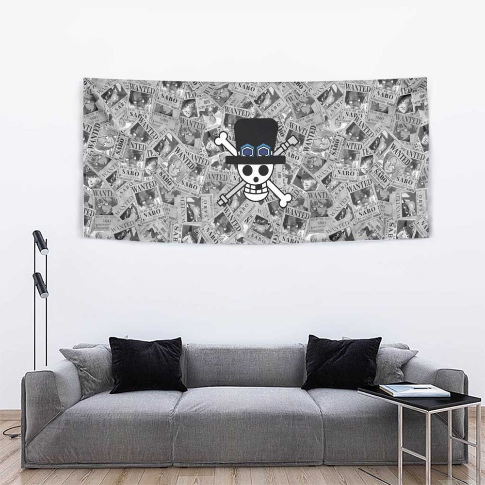 Sabo Wanted - One Piece Tapestry Anime Style TS04 Sabo Wanted - One Piece Tapestry Anime Style TS04