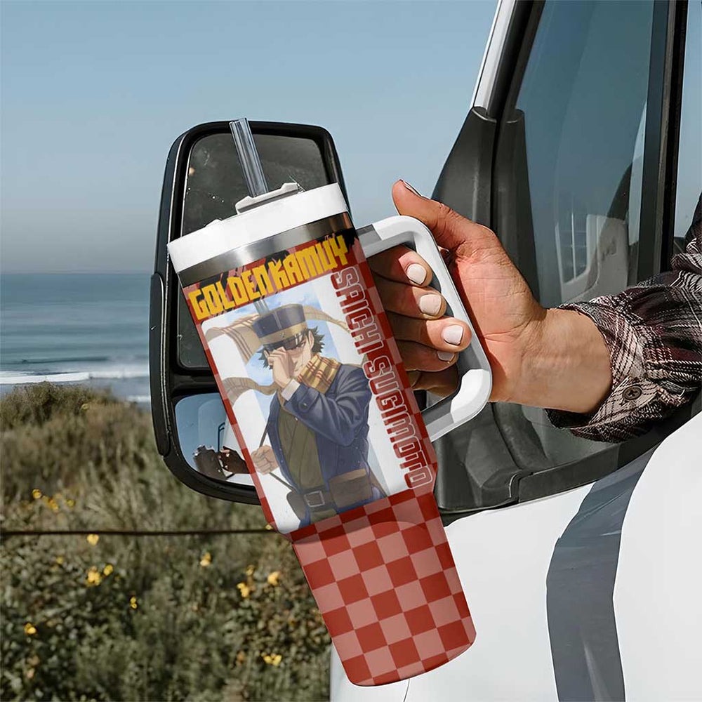Saichi Sugimoto - Golden Kamuy Tumbler With Handle Anime Style TS04 Saichi Sugimoto - Golden Kamuy Tumbler With Handle Anime Style TS04