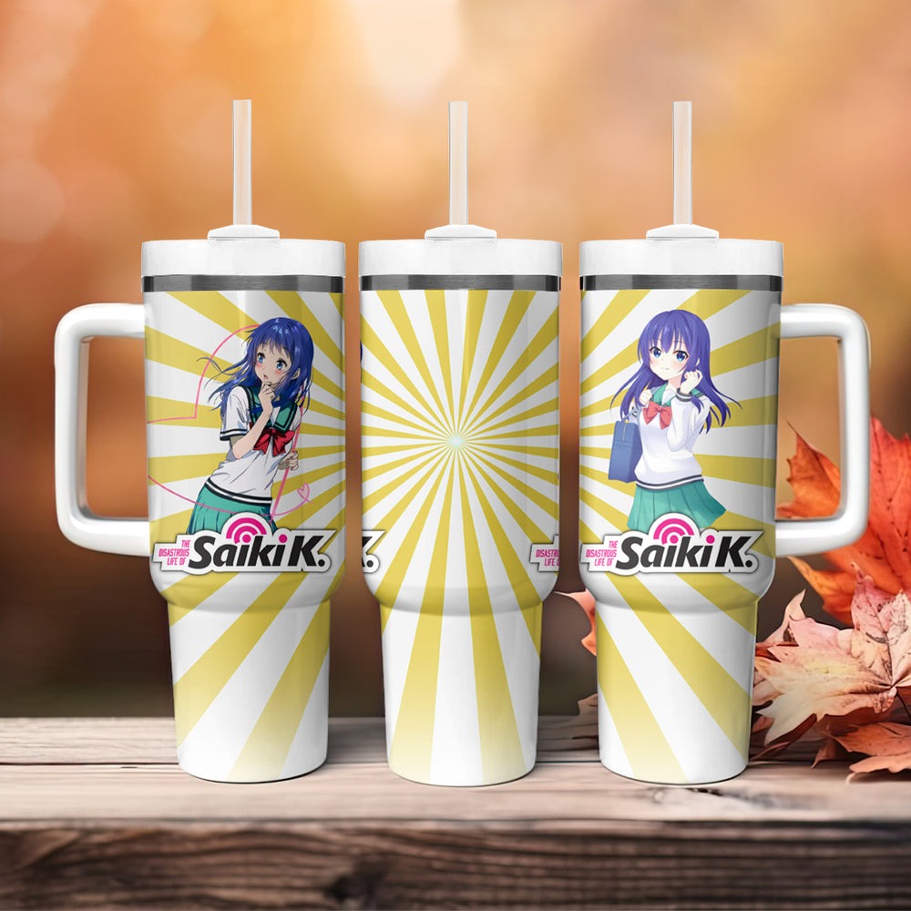 Saiki K Kokomi Teruhashi Tumbler With Handle The Disastrous Life of Saiki K TS04 Saiki K Kokomi Teruhashi Tumbler With Handle The Disastrous Life of Saiki K TS04