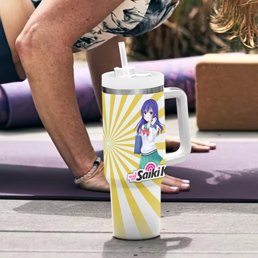 Saiki K Kokomi Teruhashi Tumbler With Handle The Disastrous Life of Saiki K TS04 Saiki K Kokomi Teruhashi Tumbler With Handle The Disastrous Life of Saiki K TS04