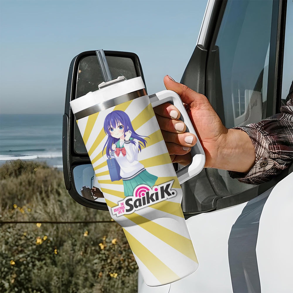 Saiki K Kokomi Teruhashi Tumbler With Handle The Disastrous Life of Saiki K TS04 Saiki K Kokomi Teruhashi Tumbler With Handle The Disastrous Life of Saiki K TS04