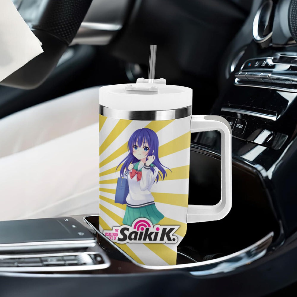 Saiki K Kokomi Teruhashi Tumbler With Handle The Disastrous Life of Saiki K TS04 Saiki K Kokomi Teruhashi Tumbler With Handle The Disastrous Life of Saiki K TS04