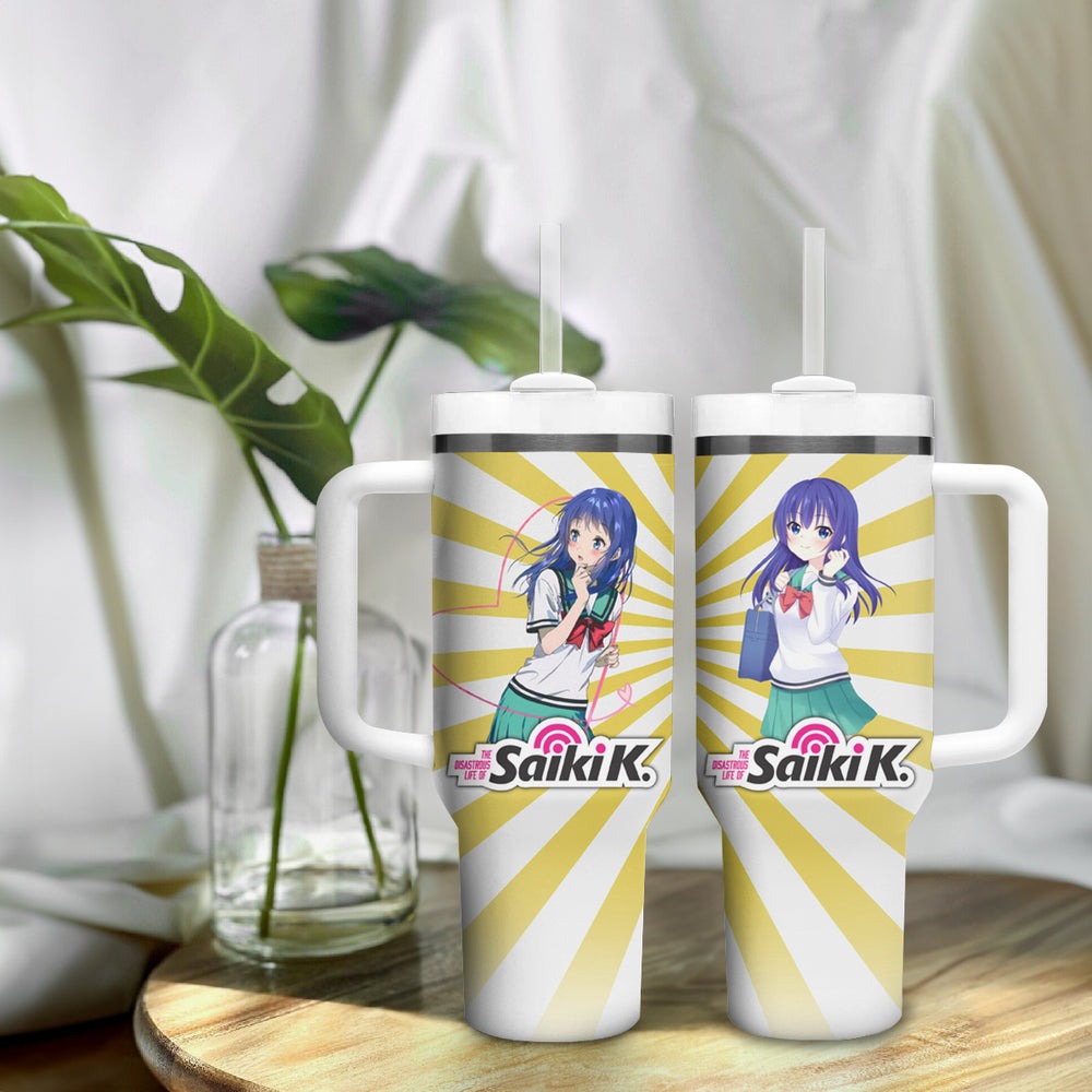 Saiki K Kokomi Teruhashi Tumbler With Handle The Disastrous Life of Saiki K TS04 Saiki K Kokomi Teruhashi Tumbler With Handle The Disastrous Life of Saiki K TS04