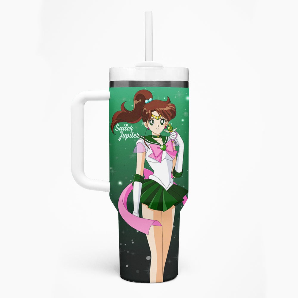 Sailor Jupiter Makoto Kino Tumbler With Handle TS04 Sailor Jupiter Makoto Kino Tumbler With Handle TS04