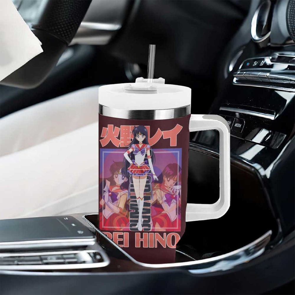 Sailor Mars Sailor Moon Tumbler With Handle Anime Style TS04