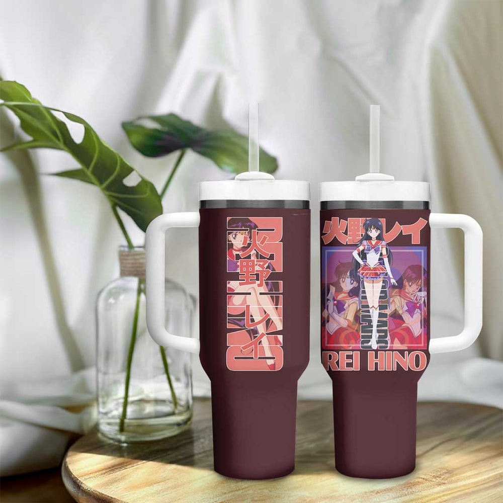 Sailor Mars Sailor Moon Tumbler With Handle Anime Style TS04