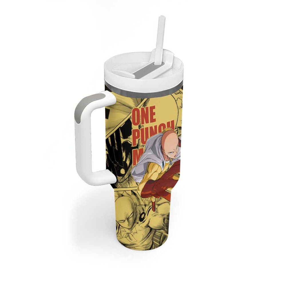 Saitama - One Punch Man Tumbler With Handle Anime Mix Manga Style TS04 Saitama - One Punch Man Tumbler With Handle Anime Mix Manga Style TS04
