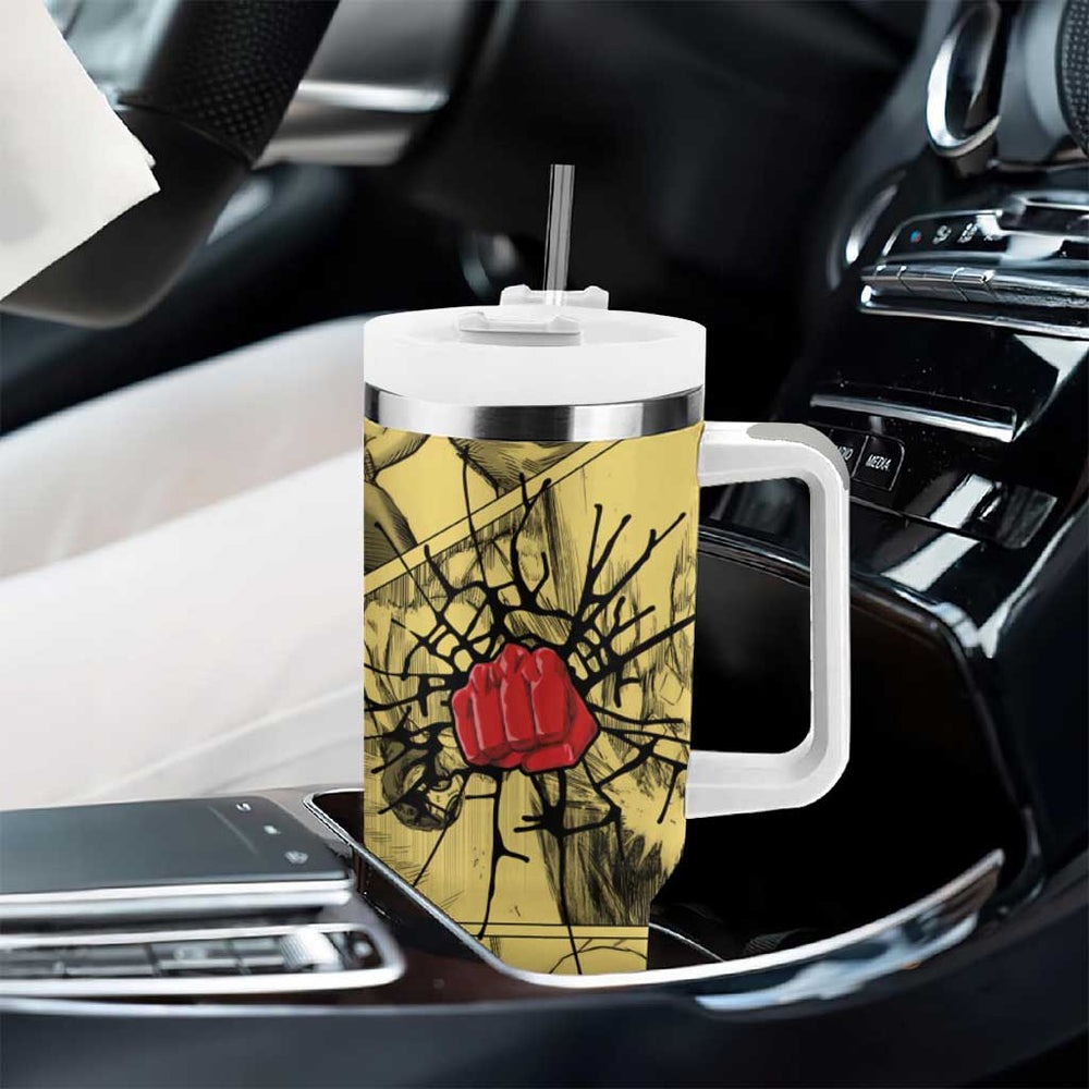 Saitama - One Punch Man Tumbler With Handle Anime Mix Manga Style TS04 Saitama - One Punch Man Tumbler With Handle Anime Mix Manga Style TS04