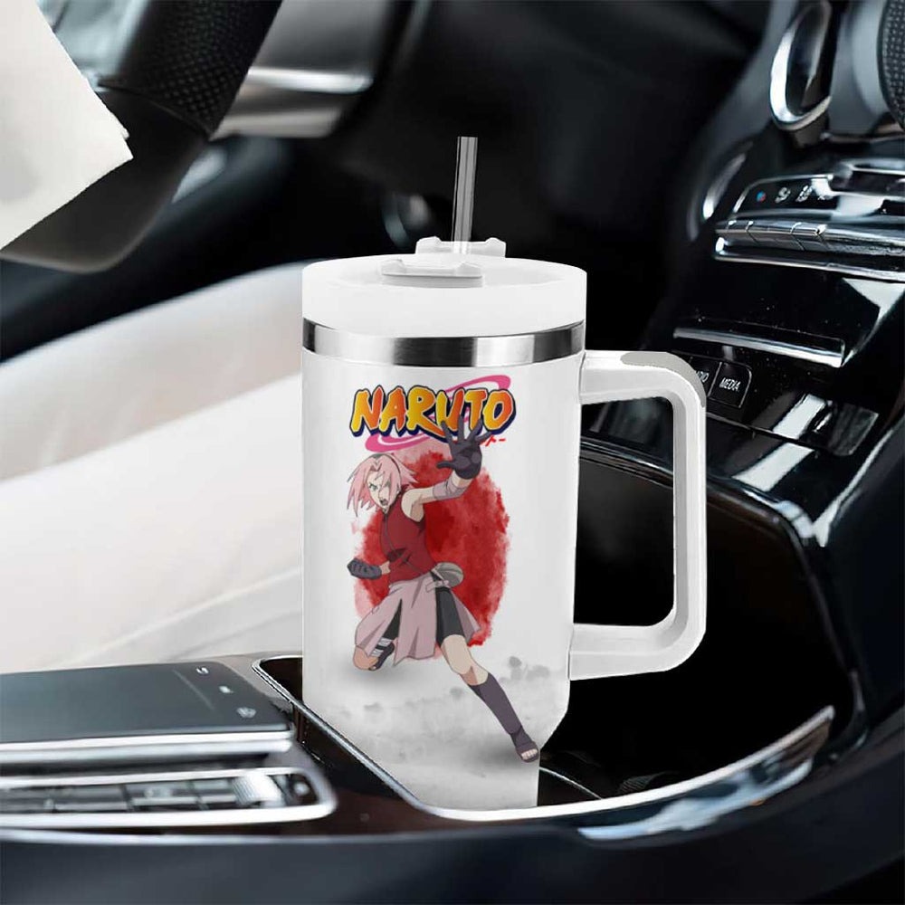 Sakura Haruno - Dragon Ball Tumbler With Handle Anime Style TS04 Sakura Haruno - Dragon Ball Tumbler With Handle Anime Style TS04