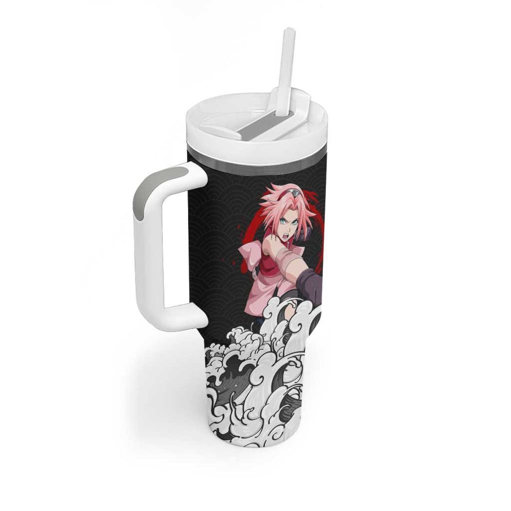 Sakura Haruno Japanese Kanagawa - Naruto Tumbler With Handle Anime Japan Style TS04 Sakura Haruno Japanese Kanagawa - Naruto Tumbler With Handle Anime Japan Style TS04