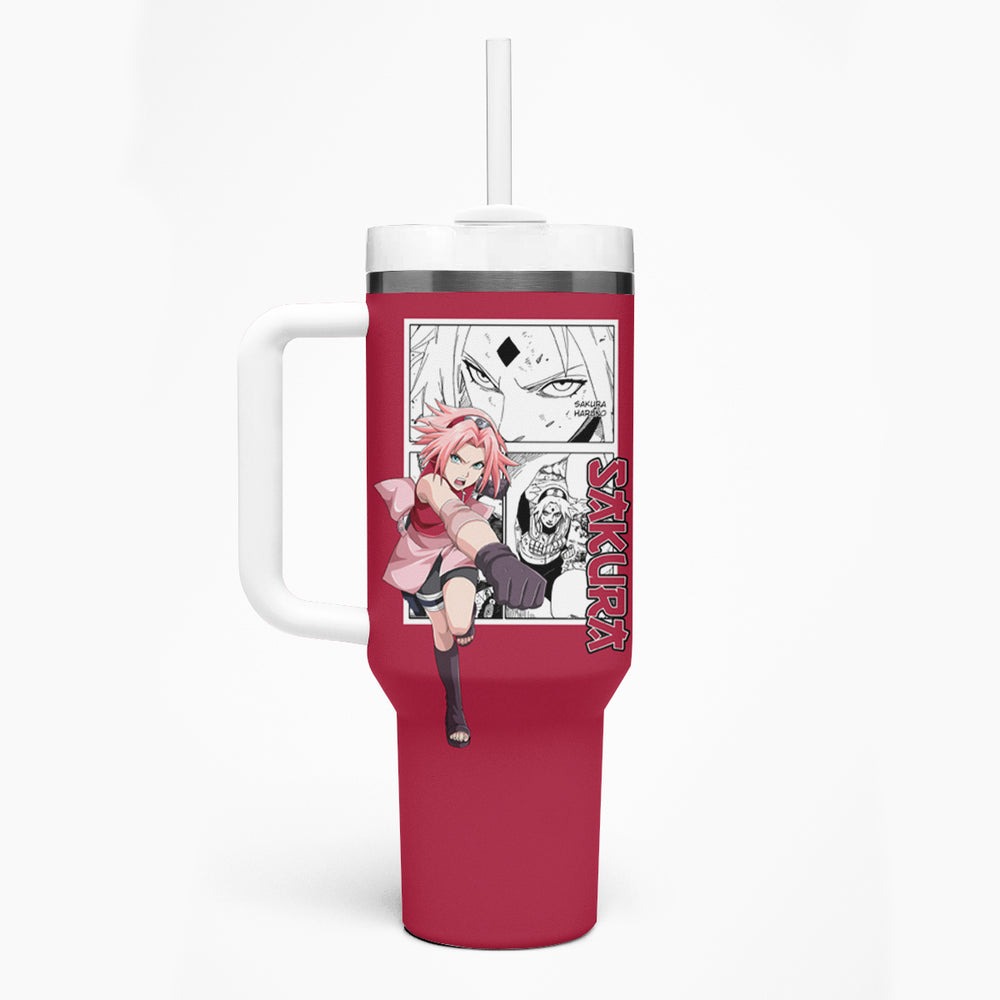 Sakura Haruno - Naruto Tumbler With Handle Anime Mix Manga Style TS04 Sakura Haruno - Naruto Tumbler With Handle Anime Mix Manga Style TS04