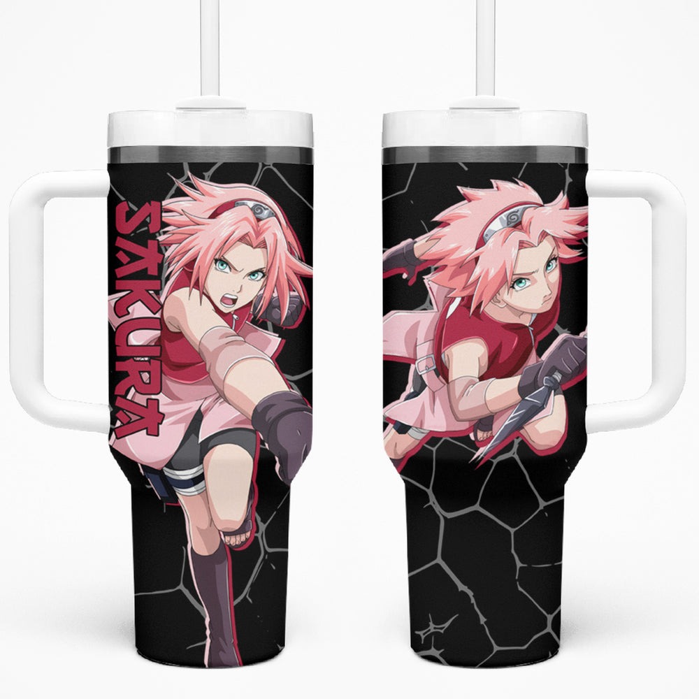Sakura Haruno Tumbler With Handle Naruto Anime TS04 Sakura Haruno Tumbler With Handle Naruto Anime TS04