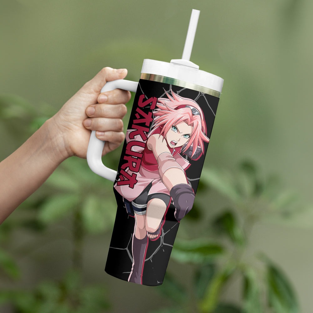 Sakura Haruno Tumbler With Handle Naruto Anime TS04 Sakura Haruno Tumbler With Handle Naruto Anime TS04