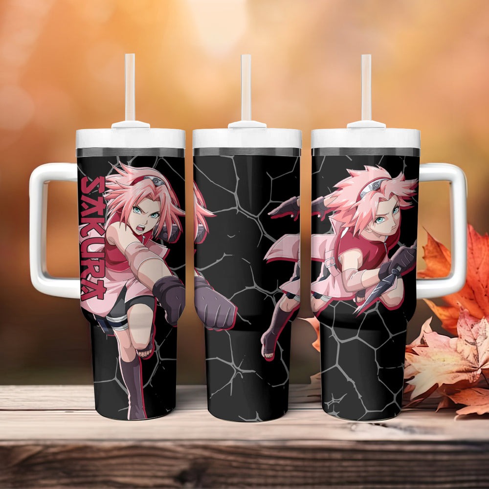 Sakura Haruno Tumbler With Handle Naruto Anime TS04 Sakura Haruno Tumbler With Handle Naruto Anime TS04