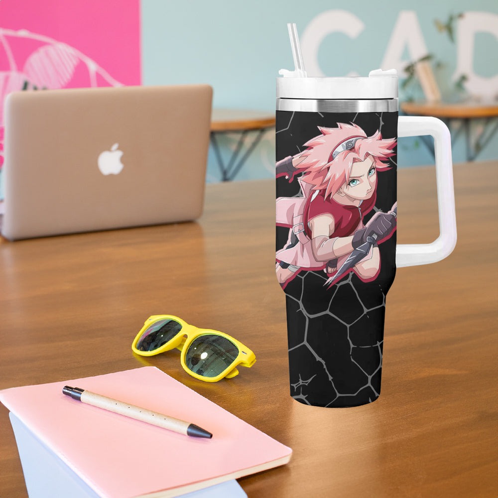 Sakura Haruno Tumbler With Handle Naruto Anime TS04 Sakura Haruno Tumbler With Handle Naruto Anime TS04