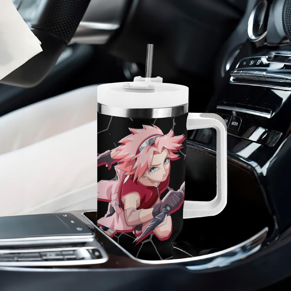Sakura Haruno Tumbler With Handle Naruto Anime TS04 Sakura Haruno Tumbler With Handle Naruto Anime TS04