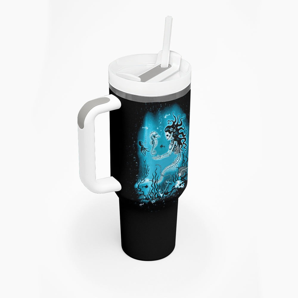 Salty Witch Mermaid Halloween Tumbler With Handle TS04 Salty Witch Mermaid Halloween Tumbler With Handle TS04