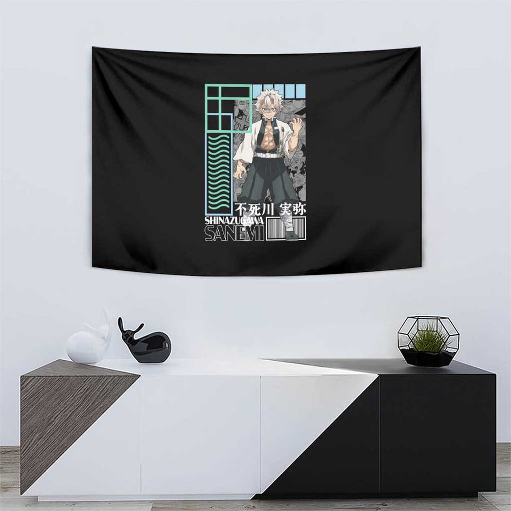 Sanemi Shinazugawa Kimesu no Yaiba Tapestry Anime Style TS04 Sanemi Shinazugawa Kimesu no Yaiba Tapestry Anime Style TS04