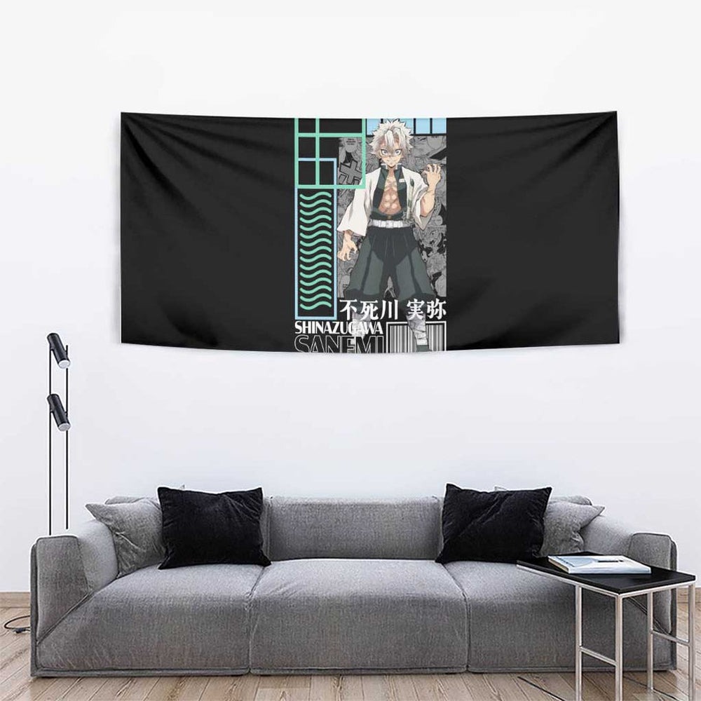 Sanemi Shinazugawa Kimesu no Yaiba Tapestry Anime Style TS04 Sanemi Shinazugawa Kimesu no Yaiba Tapestry Anime Style TS04