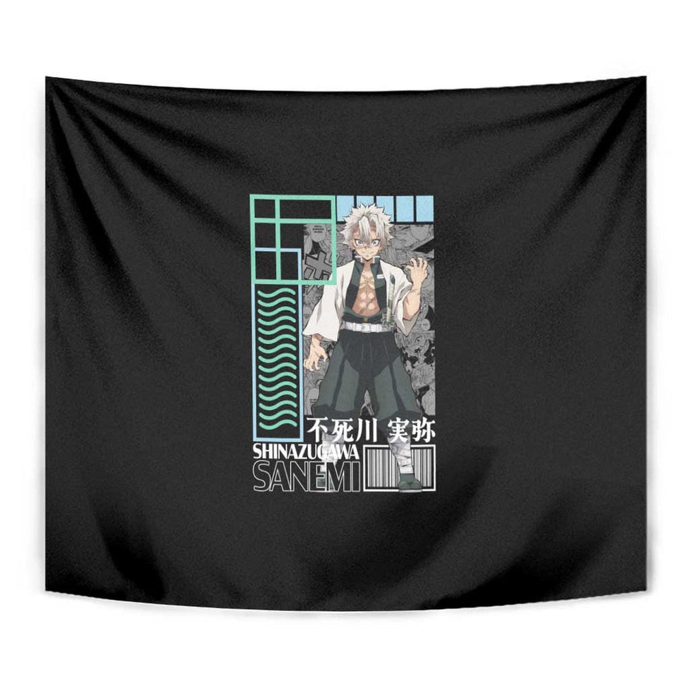 Sanemi Shinazugawa Kimesu no Yaiba Tapestry Anime Style TS04 Sanemi Shinazugawa Kimesu no Yaiba Tapestry Anime Style TS04