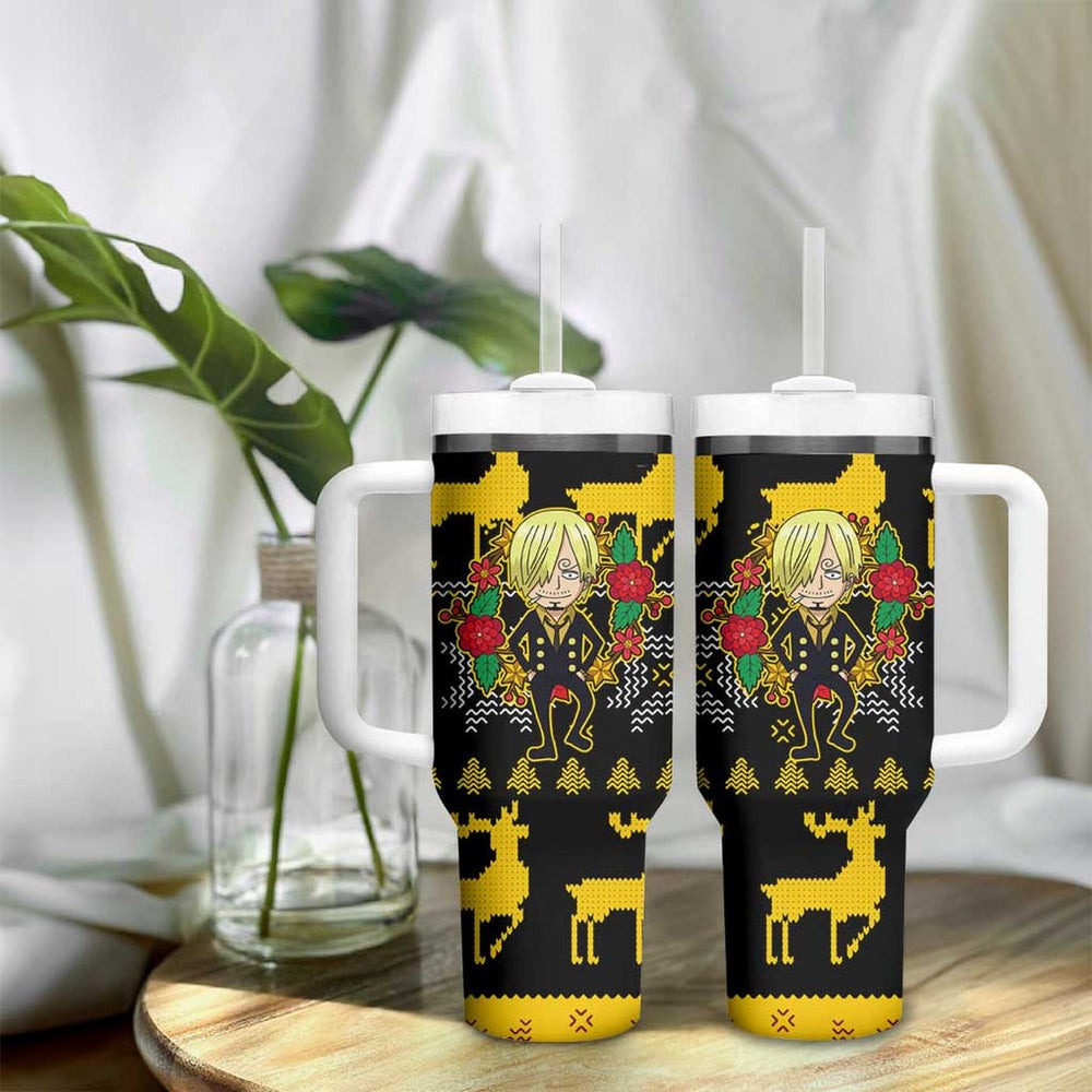 Sanji - One Piece Tumbler With Handle Anime Style TS04 Sanji - One Piece Tumbler With Handle Anime Style TS04