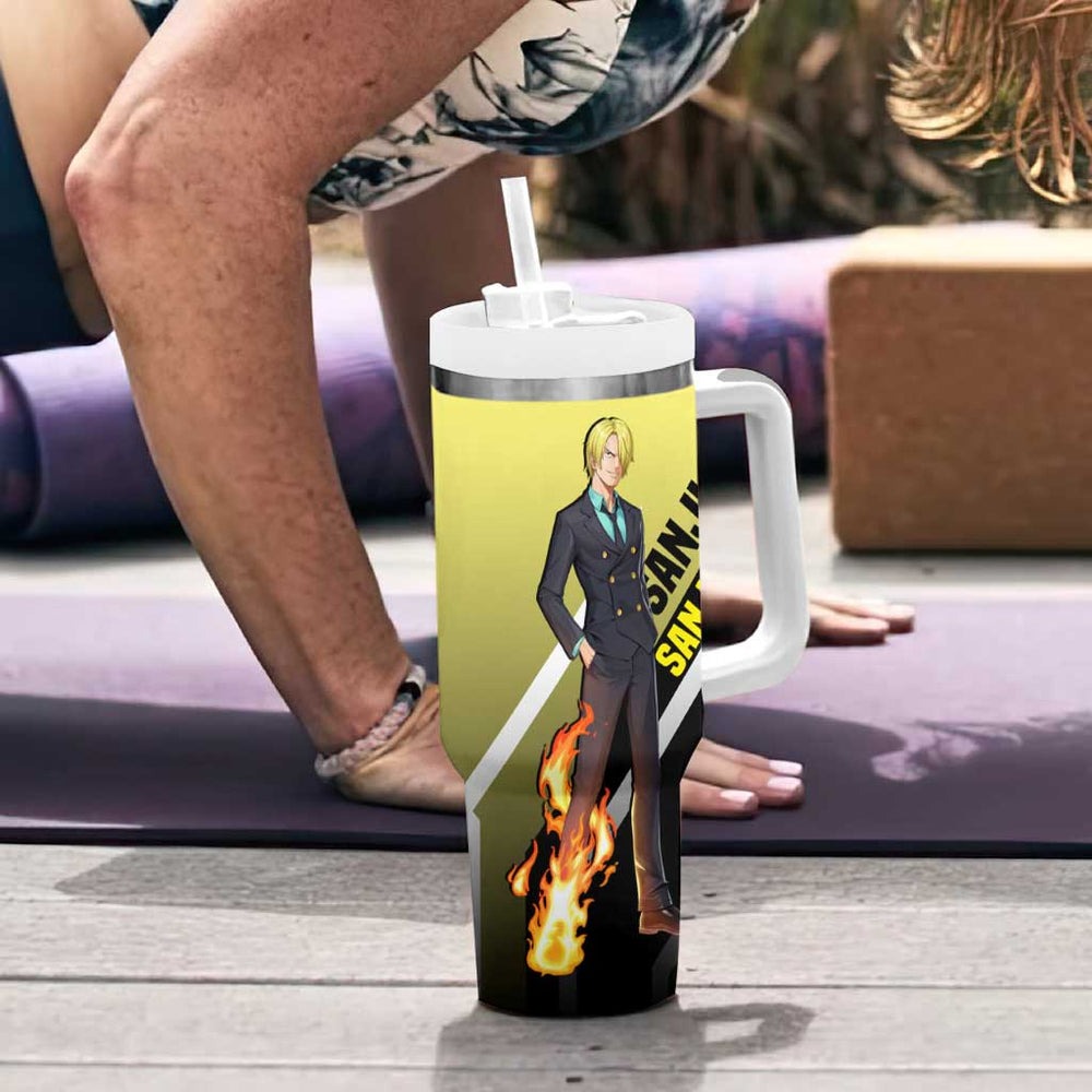Sanji - One Piece Tumbler With Handle Anime Style TS04 Sanji - One Piece Tumbler With Handle Anime Style TS04