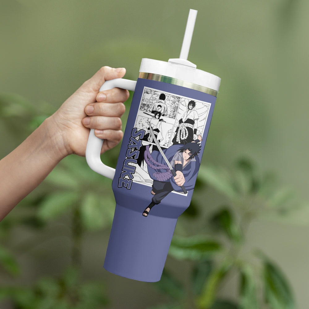 Sasuke - Naruto Tumbler With Handle Anime Mix Manga Style TS04 Sasuke - Naruto Tumbler With Handle Anime Mix Manga Style TS04