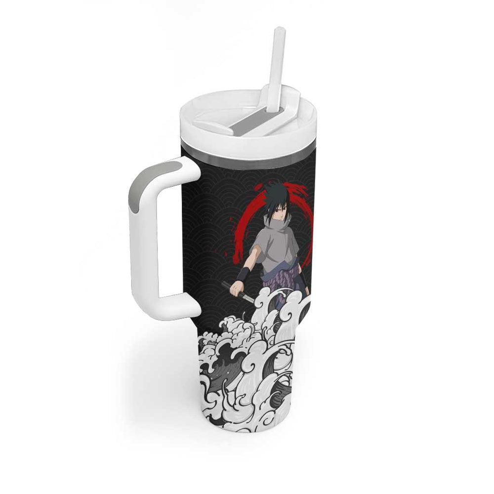 Sasuke Uchiha Japanese Kanagawa - Naruto Tumbler With Handle Anime Japan Style TS04 Sasuke Uchiha Japanese Kanagawa - Naruto Tumbler With Handle Anime Japan Style TS04