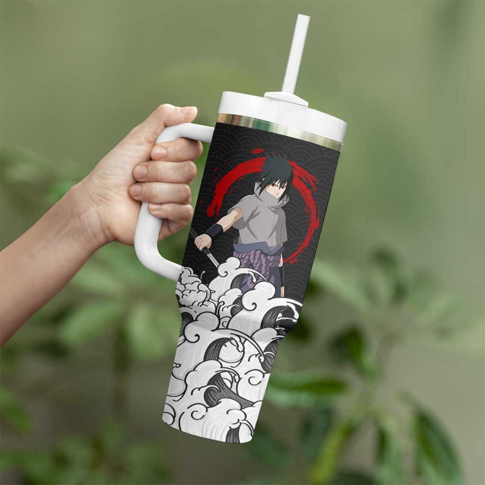 Sasuke Uchiha Japanese Kanagawa - Naruto Tumbler With Handle Anime Japan Style TS04 Sasuke Uchiha Japanese Kanagawa - Naruto Tumbler With Handle Anime Japan Style TS04
