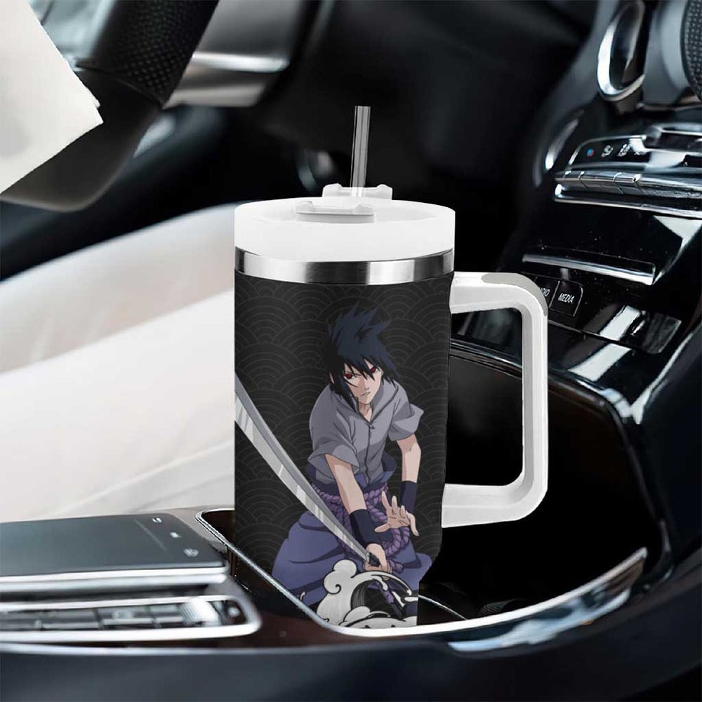 Sasuke Uchiha Japanese Kanagawa - Naruto Tumbler With Handle Anime Japan Style TS04 Sasuke Uchiha Japanese Kanagawa - Naruto Tumbler With Handle Anime Japan Style TS04