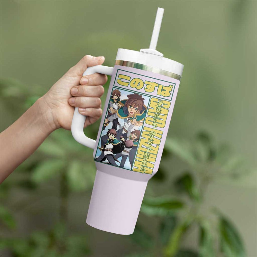 Sato Kazuma Konosuba Tumbler With Handle Anime Style TS04 Sato Kazuma Konosuba Tumbler With Handle Anime Style TS04