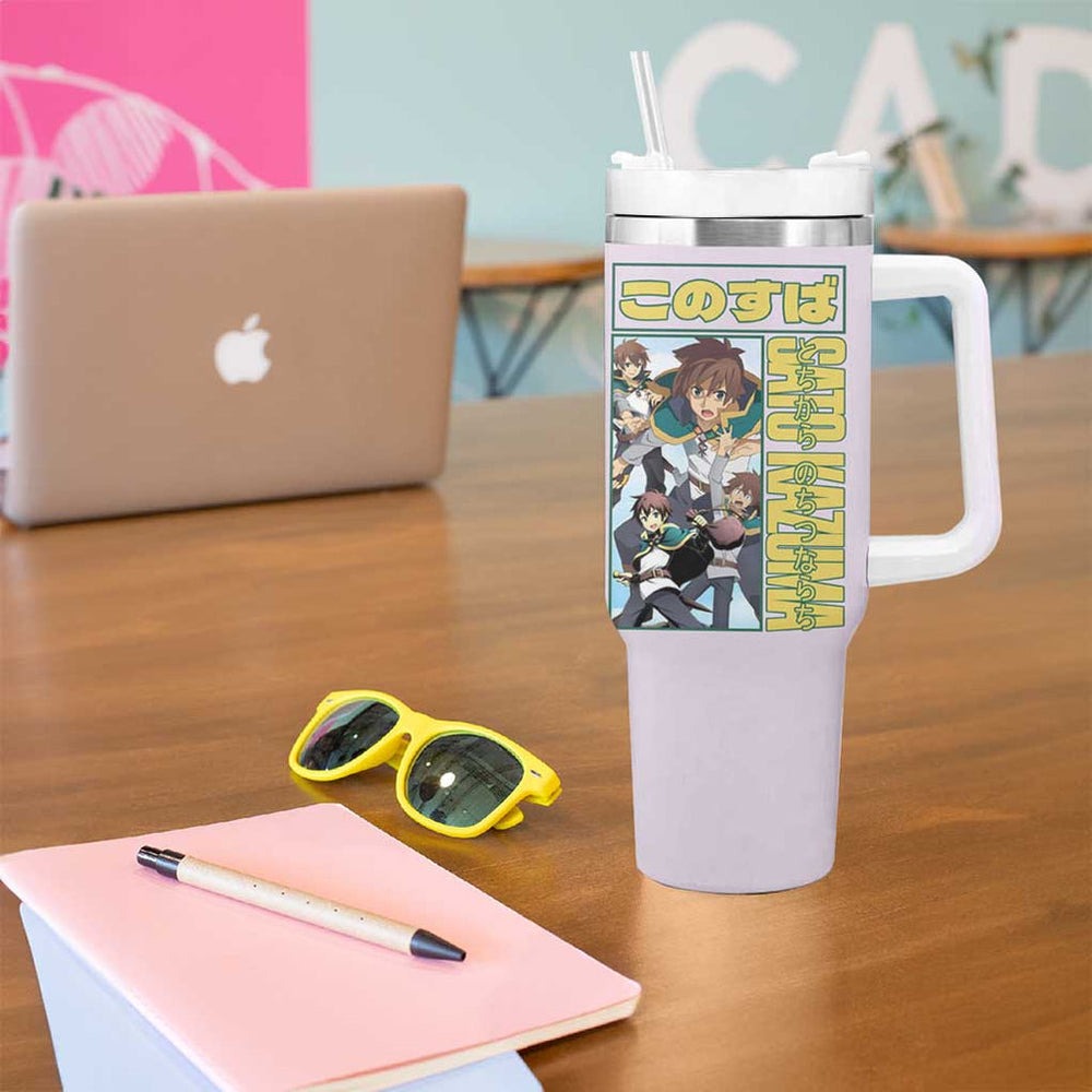 Sato Kazuma Konosuba Tumbler With Handle Anime Style TS04 Sato Kazuma Konosuba Tumbler With Handle Anime Style TS04