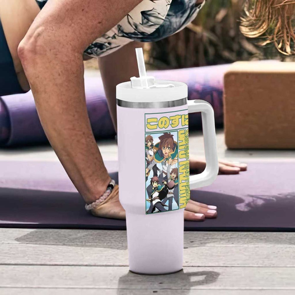 Sato Kazuma Konosuba Tumbler With Handle Anime Style TS04 Sato Kazuma Konosuba Tumbler With Handle Anime Style TS04