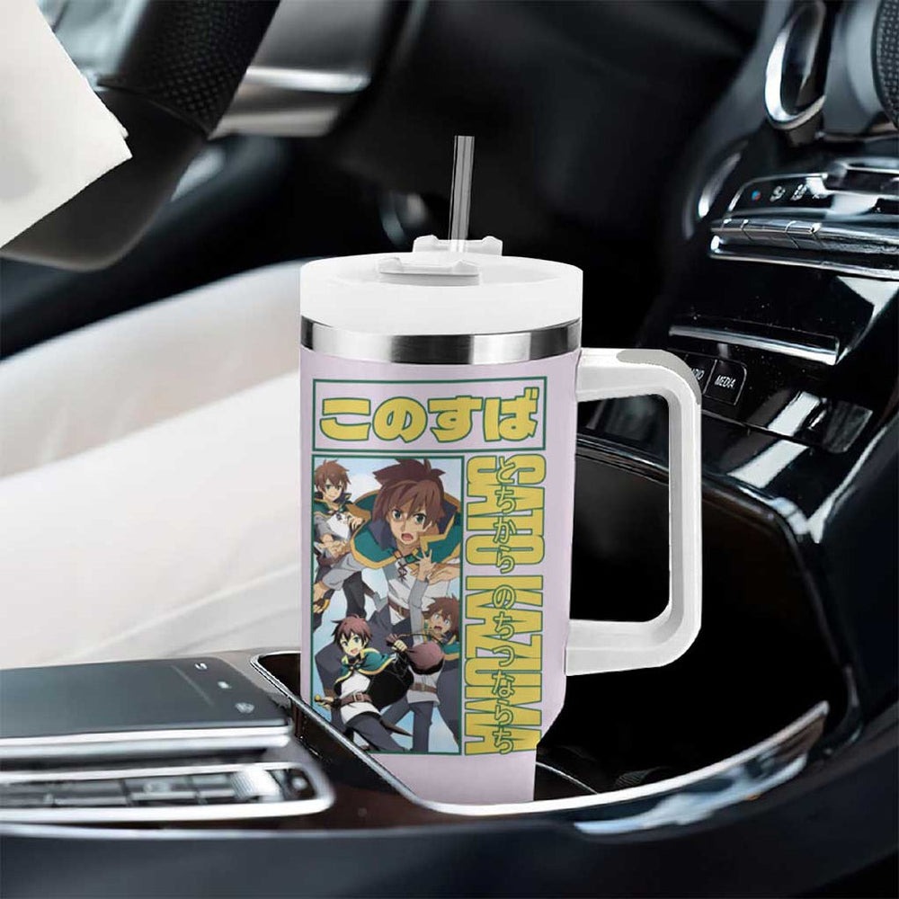 Sato Kazuma Konosuba Tumbler With Handle Anime Style TS04 Sato Kazuma Konosuba Tumbler With Handle Anime Style TS04