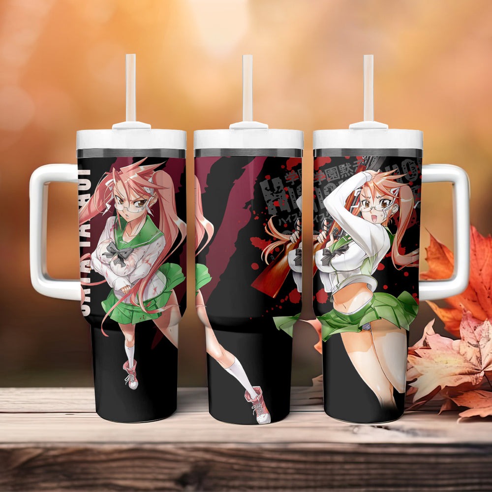 Saya Takagi Tumbler With Handle Highschool Of Dead TS04 Saya Takagi Tumbler With Handle Highschool Of Dead TS04