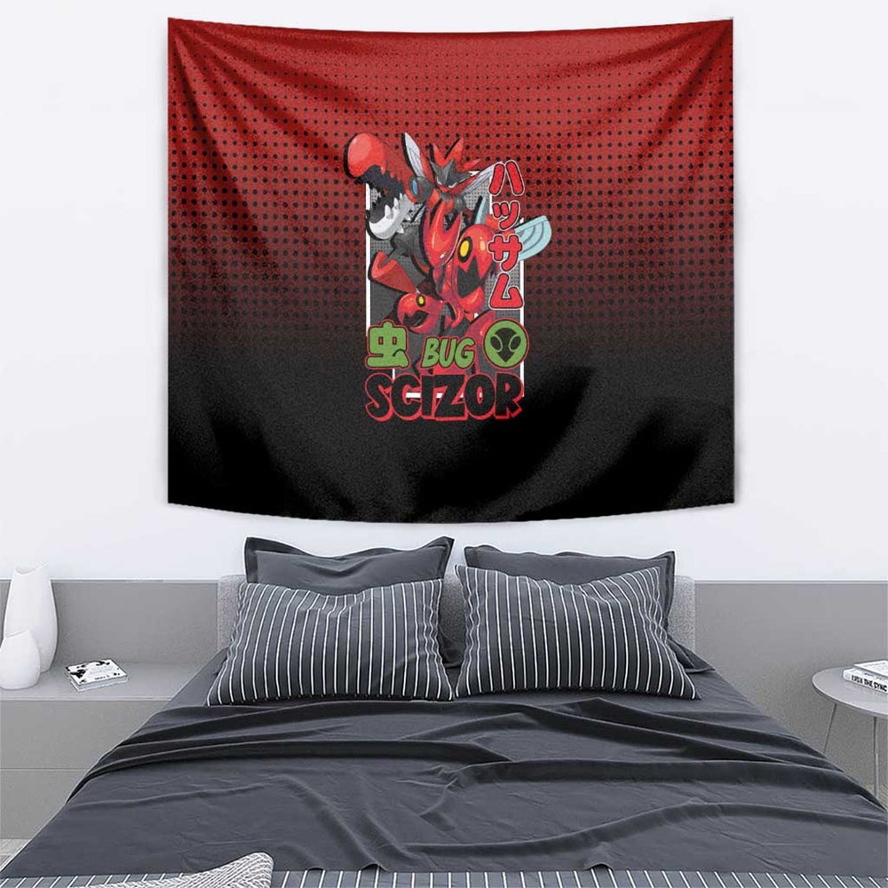 Scizor from Poké Tapestry with Bug Type Ability and Battle Ready Pose Design TS04