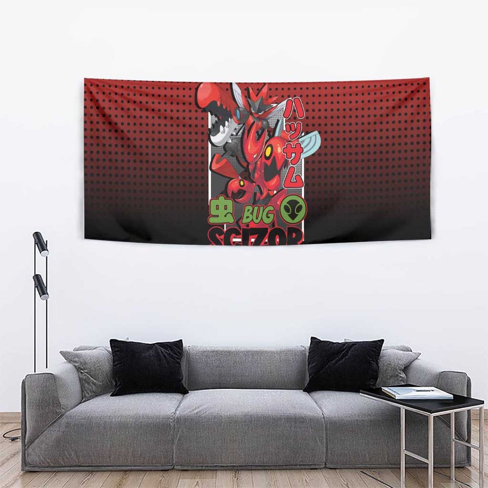 Scizor from Poké Tapestry with Bug Type Ability and Battle Ready Pose Design TS04