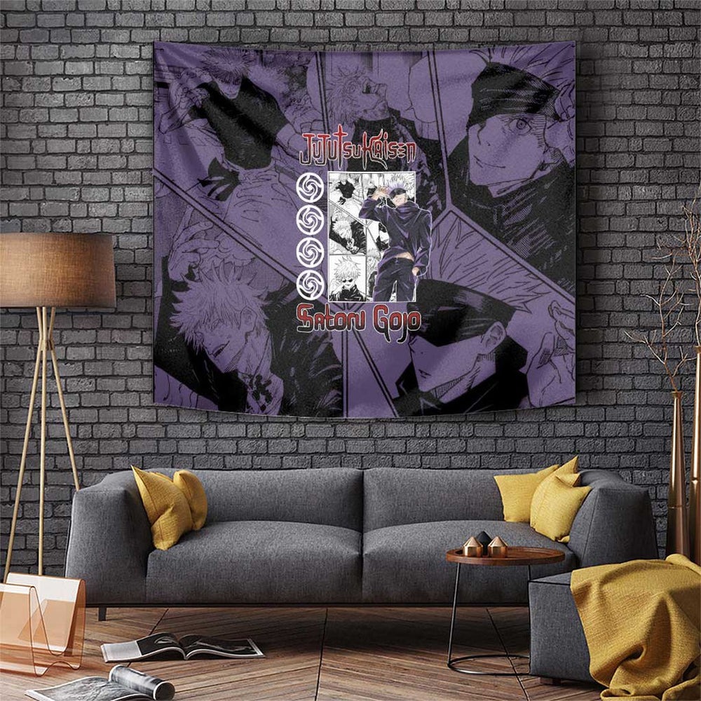 Sensei Gojo Satoru - Jujutsu Kaisen Tapestry Japan Anime Style TS04