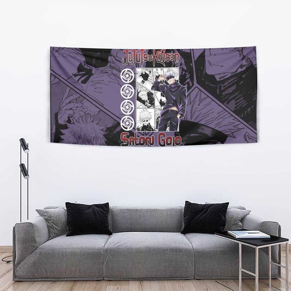 Sensei Gojo Satoru - Jujutsu Kaisen Tapestry Japan Anime Style TS04
