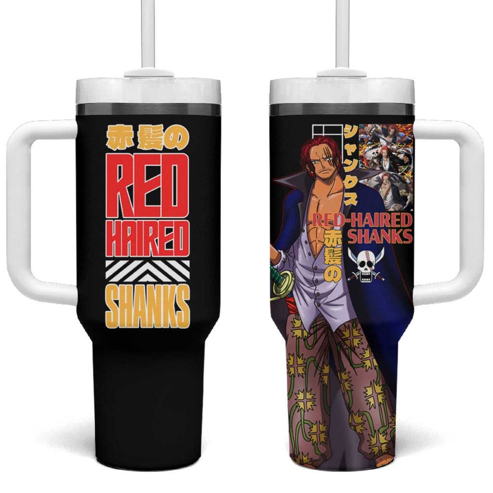 Shanks V2 One Piece Tumbler With Handle Anime Style TS04 Shanks V2 One Piece Tumbler With Handle Anime Style TS04
