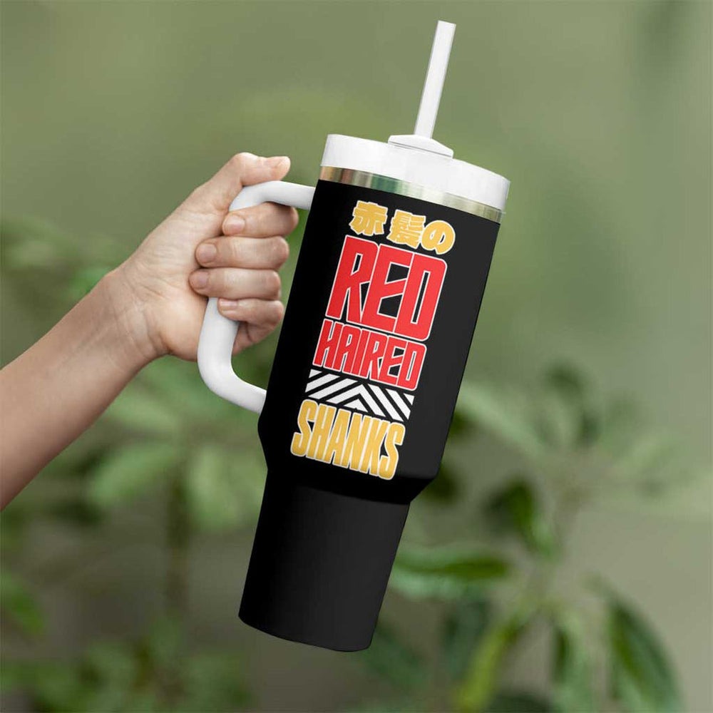 Shanks V2 One Piece Tumbler With Handle Anime Style TS04 Shanks V2 One Piece Tumbler With Handle Anime Style TS04