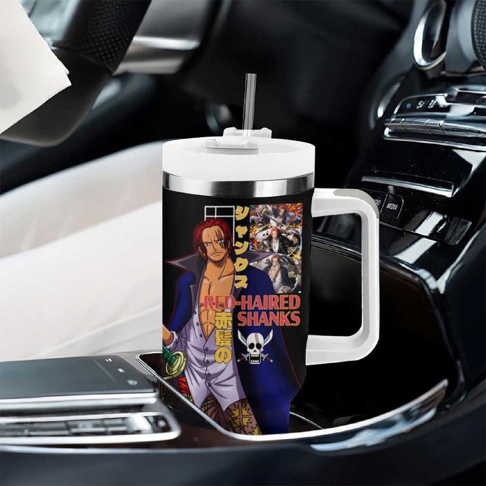 Shanks V2 One Piece Tumbler With Handle Anime Style TS04 Shanks V2 One Piece Tumbler With Handle Anime Style TS04