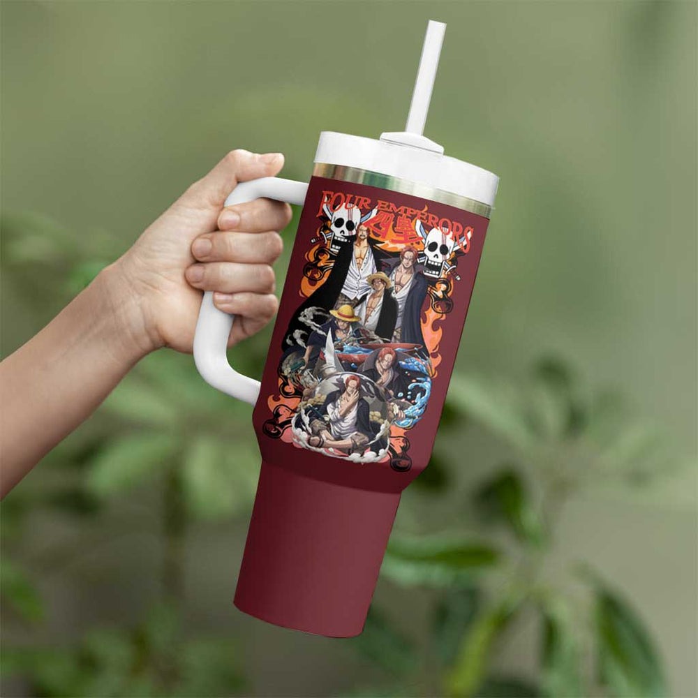 Shanks V3 One Piece Tumbler With Handle Japan Anime Style TS04 Shanks V3 One Piece Tumbler With Handle Japan Anime Style TS04