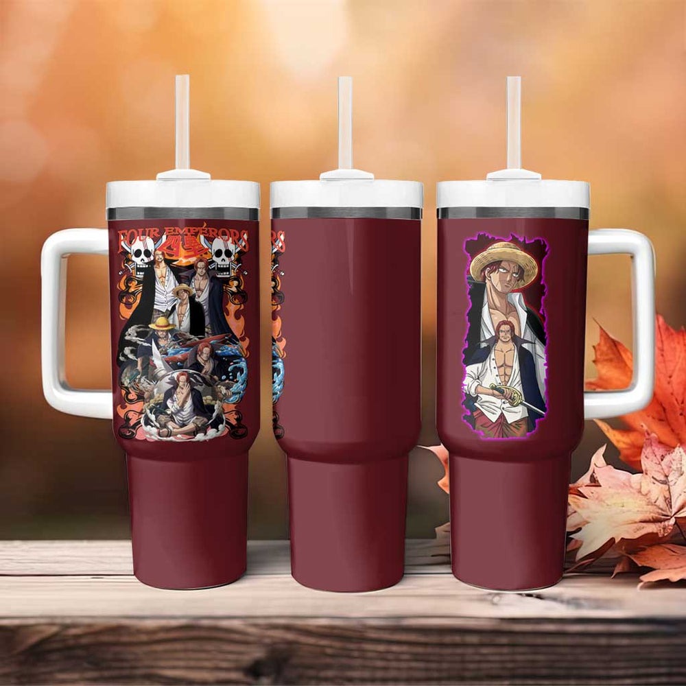 Shanks V3 One Piece Tumbler With Handle Japan Anime Style TS04 Shanks V3 One Piece Tumbler With Handle Japan Anime Style TS04